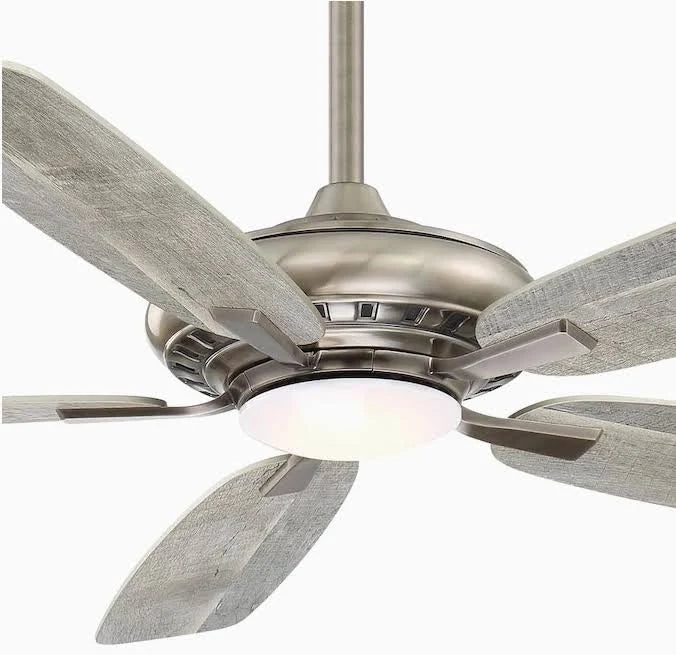 52x22 Pewter LED Indoor 5-Blade Fan with Remote L122