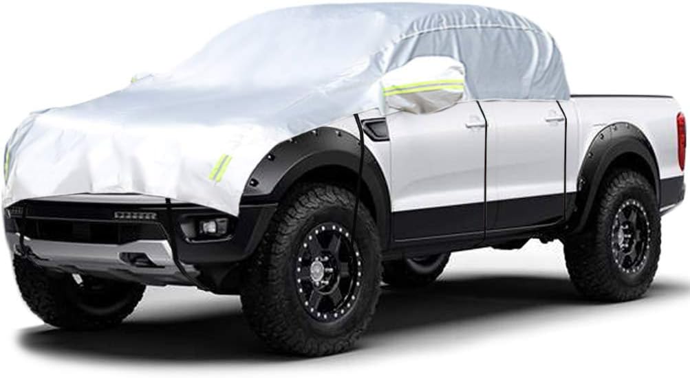 Half Car Cover with Cotton Waterproof Dustproof UV Resistant Snowproof Universal D655