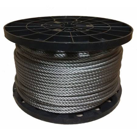 1/8 inch Stainless Steel Aircraft Cable Wire Rope 7x19 Type 316 (1500 Feet) I371508