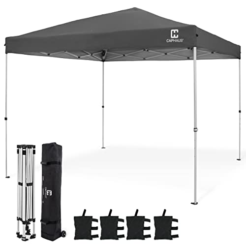 12ft x 12ft White Pop Up Canopy Tent with Wheeled Carry Bag E89764