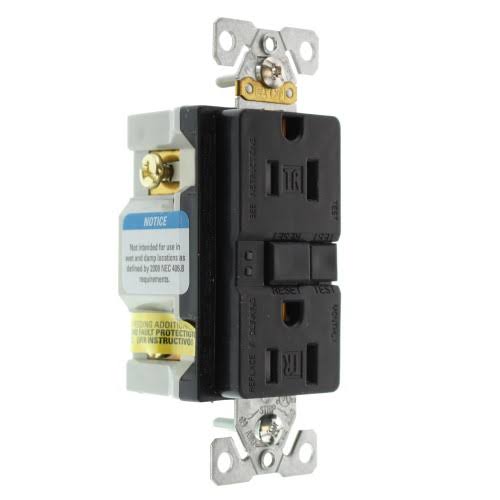 15-Amp 120-Volt Black GFCI Receptacle (50-Pack) V495