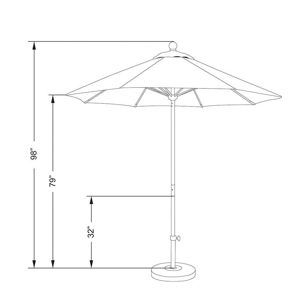 7.5 Air Blue Market Umbrella E797