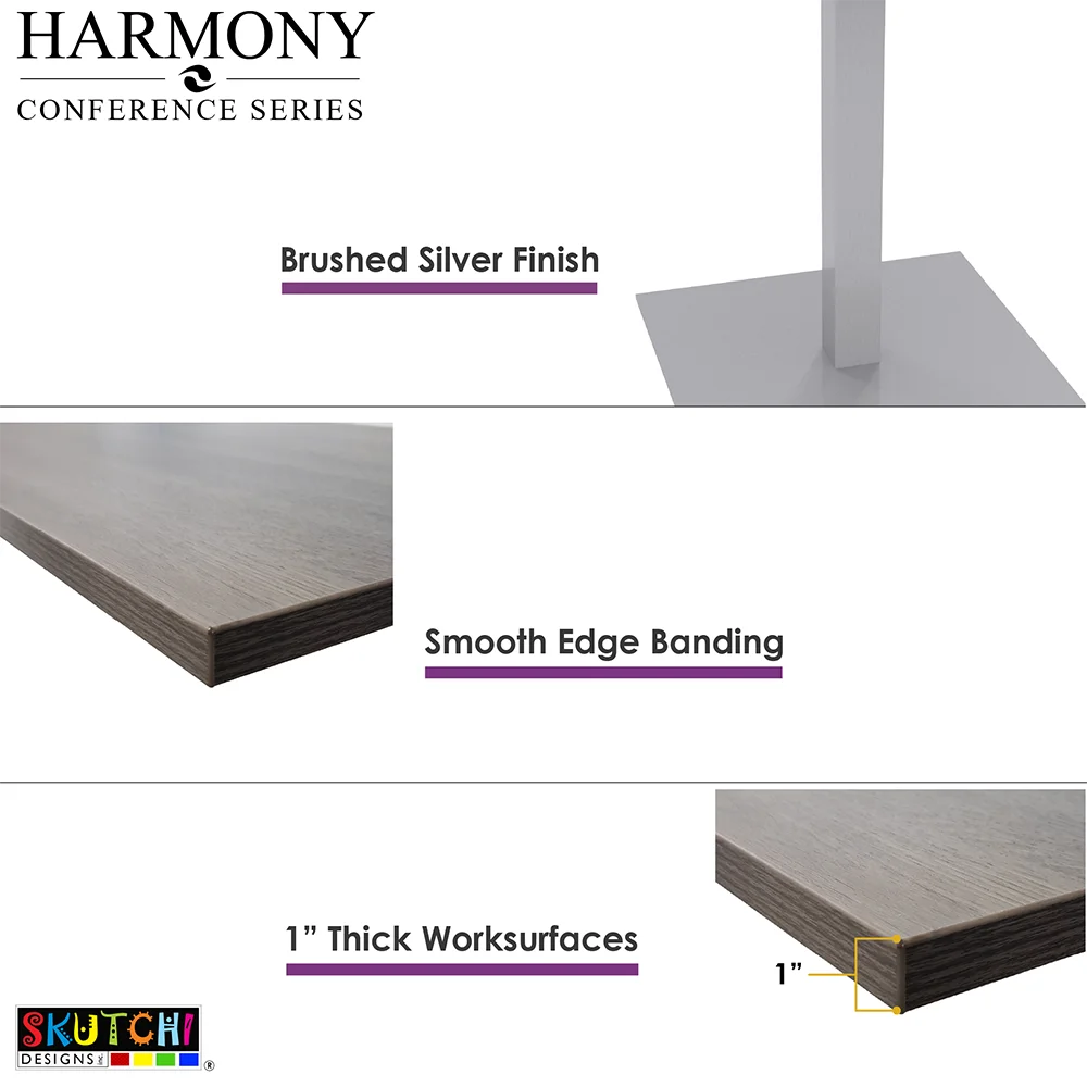 42" Round 4 Person Conference Table with Metal Base A57666