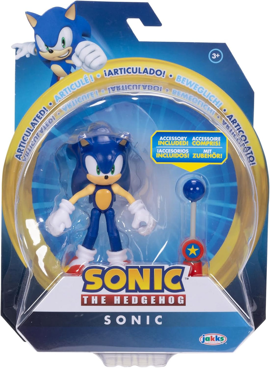 4-inch Sonic Action Figure with Blue Checkpoint Accessory I2773