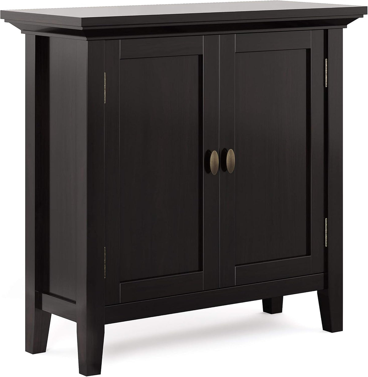 Distressed Grey Solid Wood Low Storage Cabinet D9536