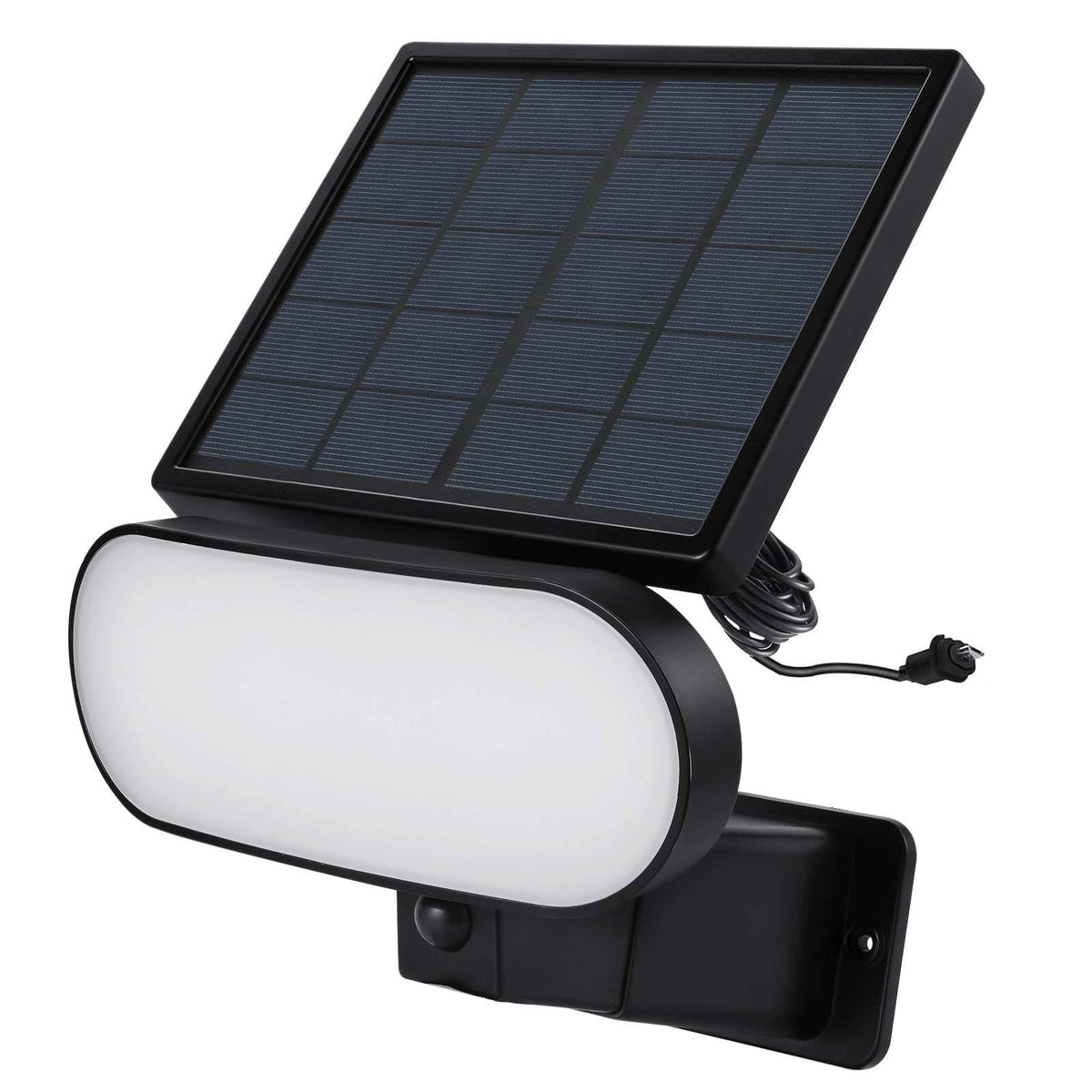 2-in-1 Solar Panel Charger & Security Light (Black) T4479