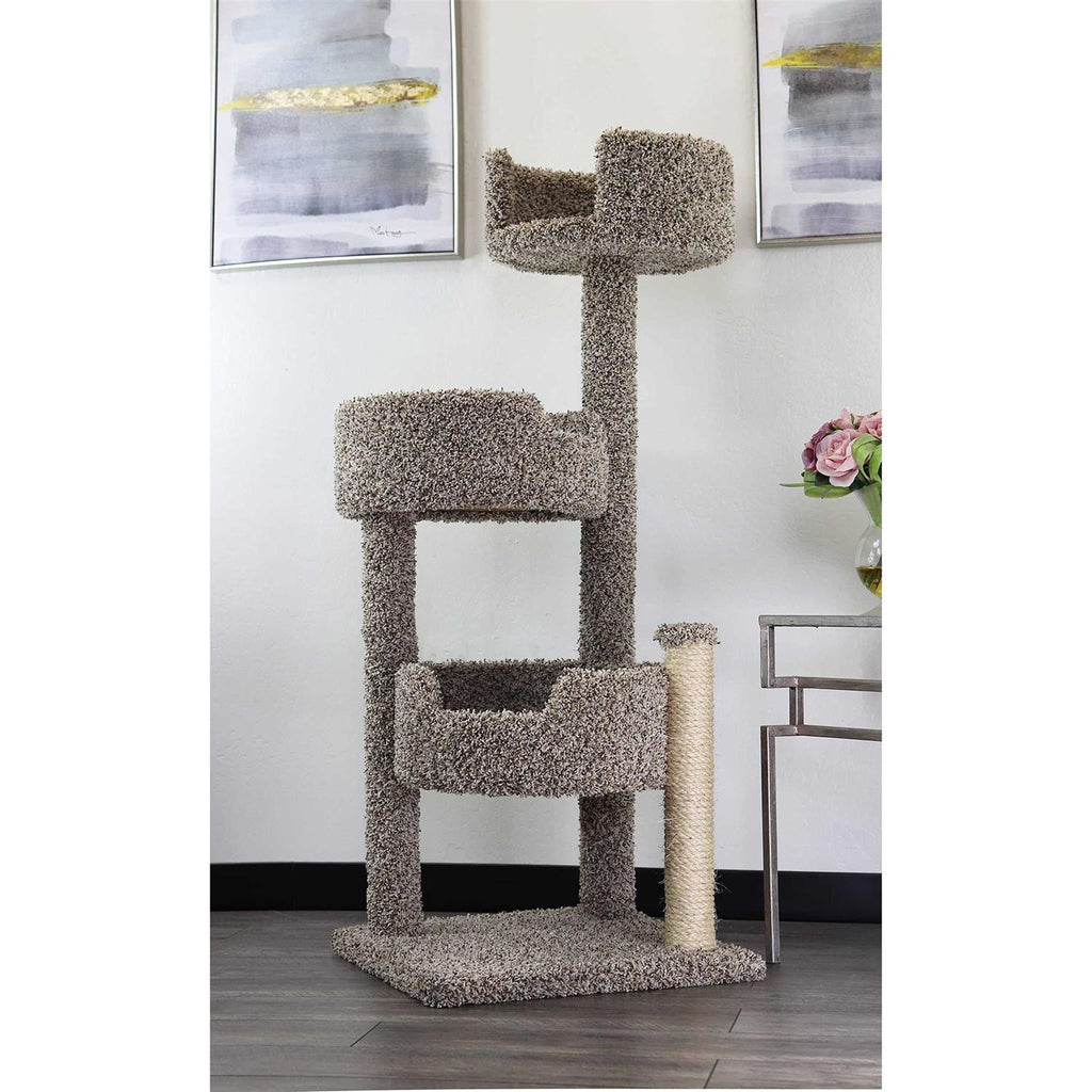 Real Wood Carpeted Cat Tree W78922