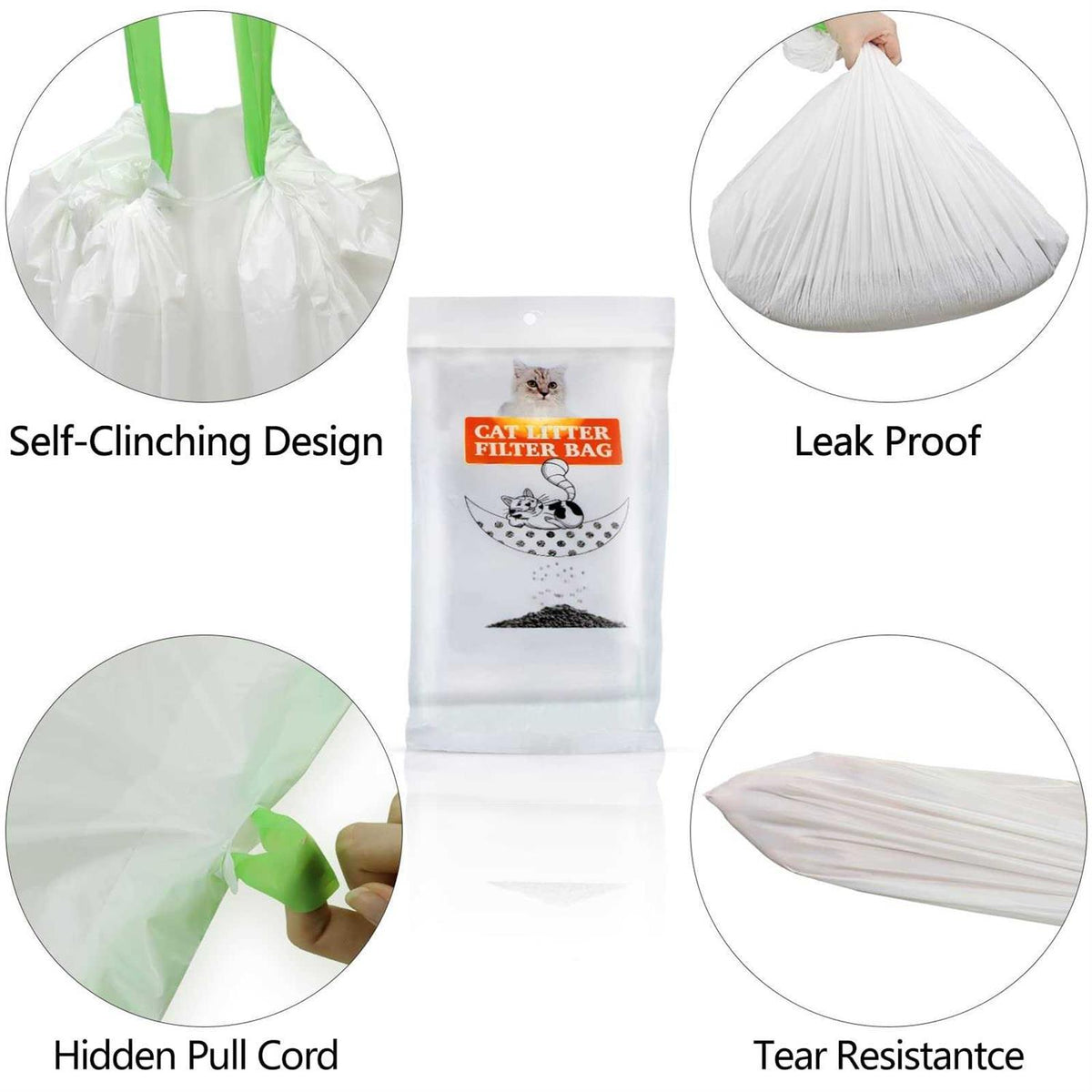 Sifting Cat Litter Box Liners Bags with Holes W608685