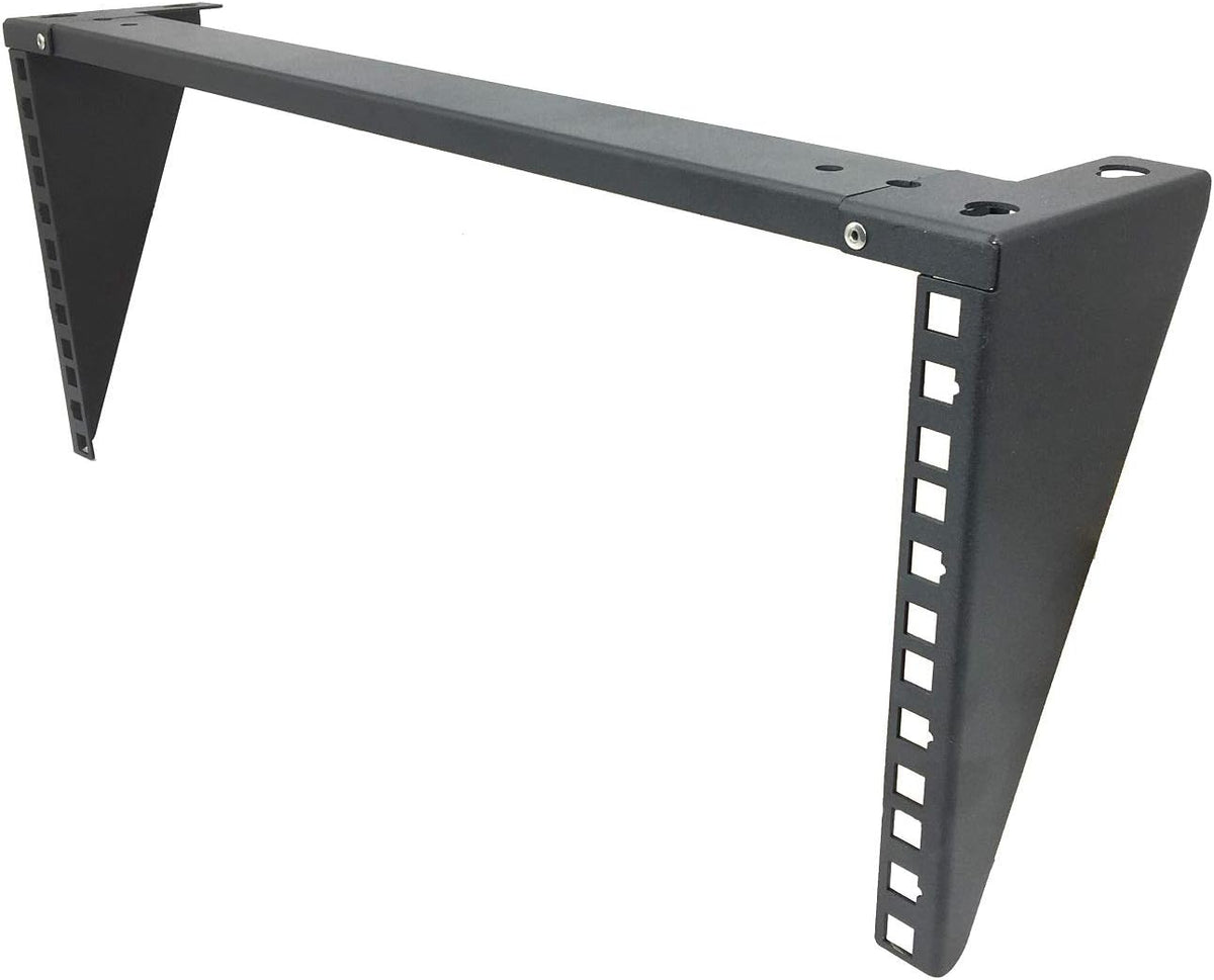 2U Light-Loading Foldable 19 Inches Cold Rolled Steel Vertical Wall Mount Rack Y829053