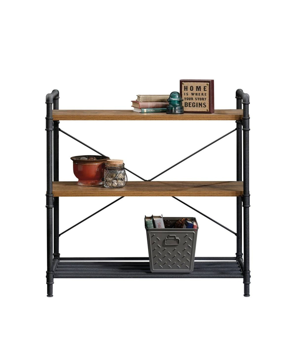 Checked Oak Console Table A42442