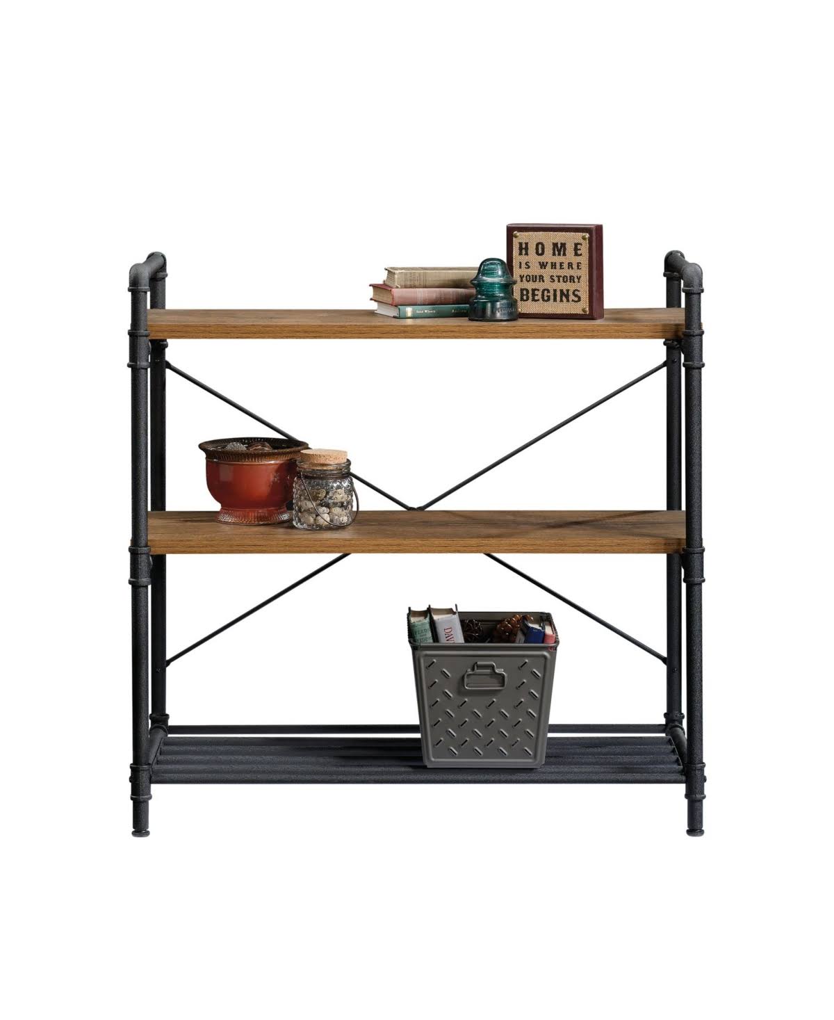 Checked Oak Console Table A42442