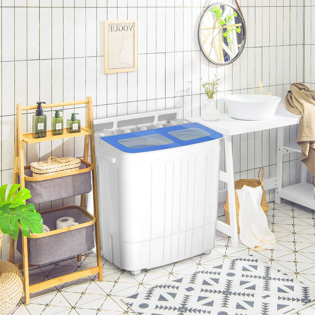 Portable Mini Twin Tub Washing Machine N73948