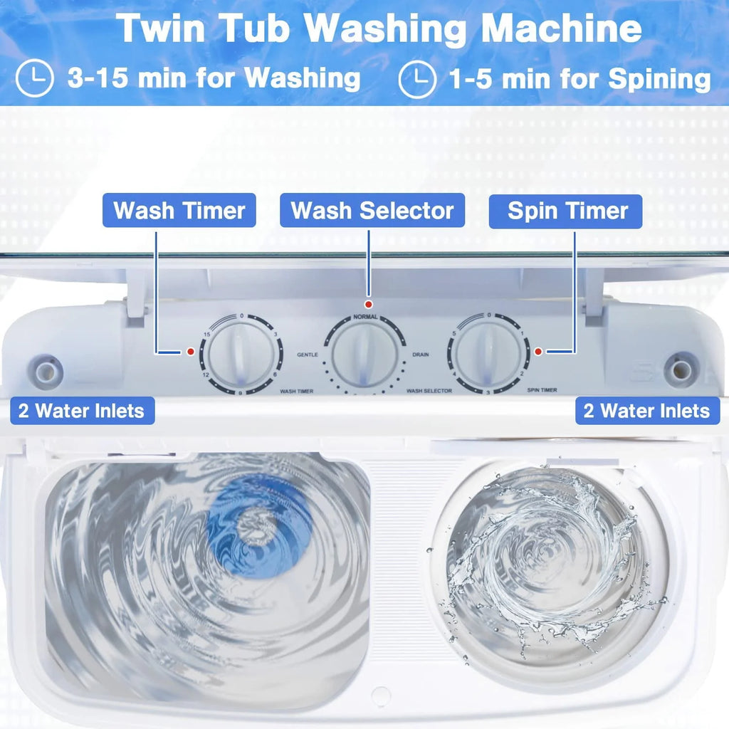 Portable Mini Twin Tub Washing Machine N73948