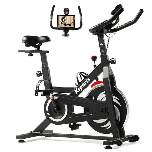 Black Magnetic Resistance Adjustable Stationary Bike with LCD Screen Z32983