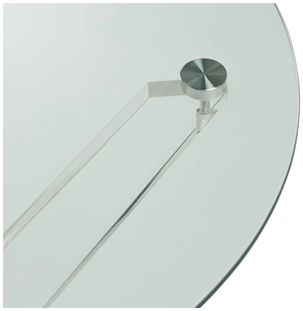 Clear Round Acrylic Accent Table 22" Wide B799