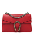 Red Pebbled Calfskin Small Shoulder Bag B8228