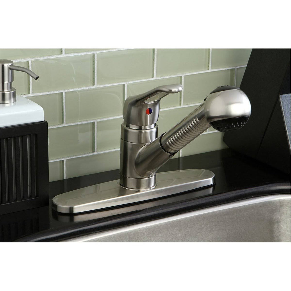 Matte Black Single-Handle Pull-Out Kitchen Faucet G463233