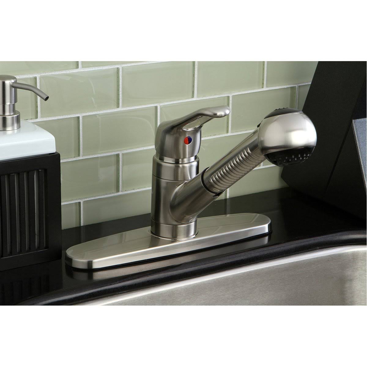 Matte Black Single-Handle Pull-Out Kitchen Faucet G463233
