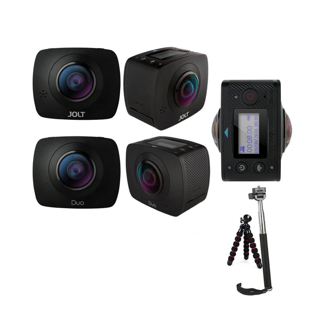 Sports Action Camera Kit Dual Lens with Tripod Y7527
