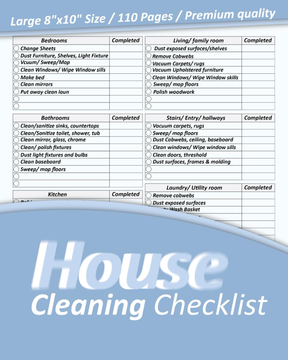 House cleaning checklist Z24163