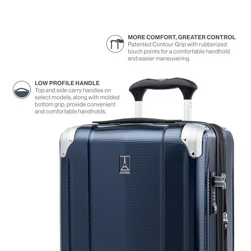 Royal Blue 21 Inch Hardside Expandable Luggage with 8 Spinner Wheels B3103