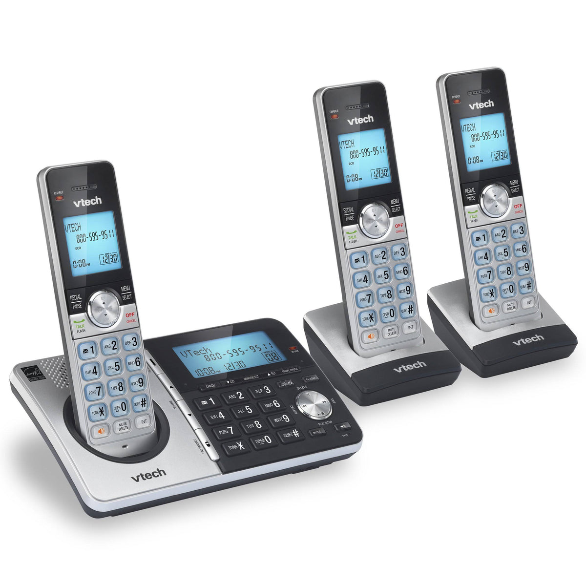 3-Handset Cordless Phone with Answering System and Caller ID Z666460