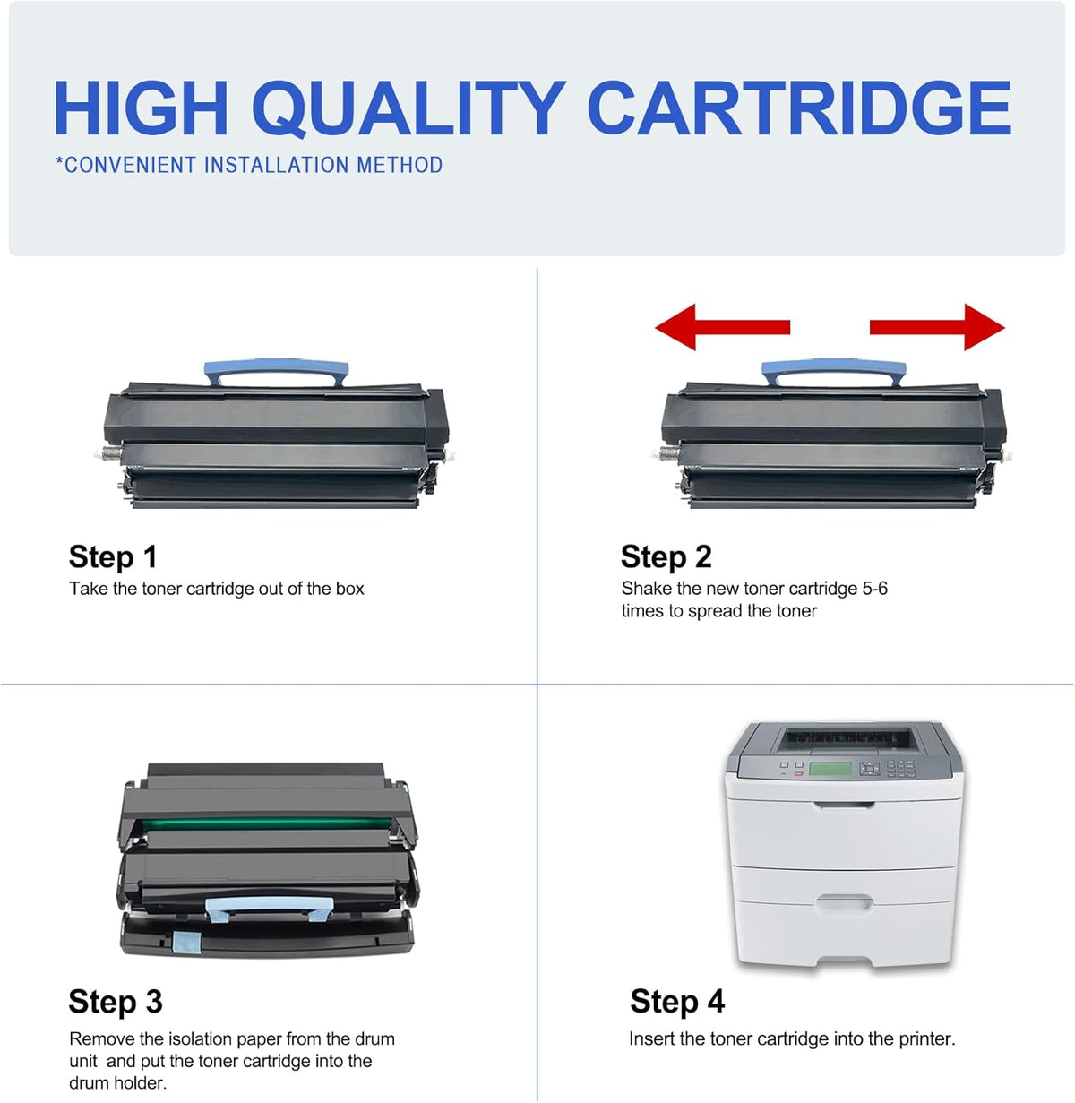 Compatible Remanufactured Toner Cartridge Replacement 5 Black L30447