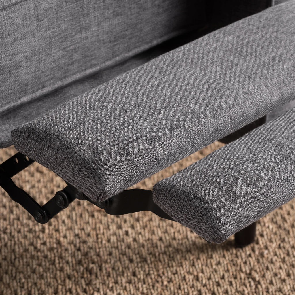 Grey Fabric Recliner U64375