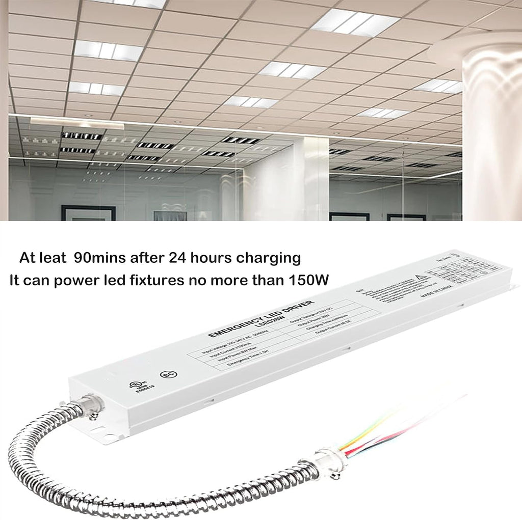 LED Emergency Backup Driver 20W, 120V-347VAC, Rechargeable UL Approved Battery, Pack of 2 C50240