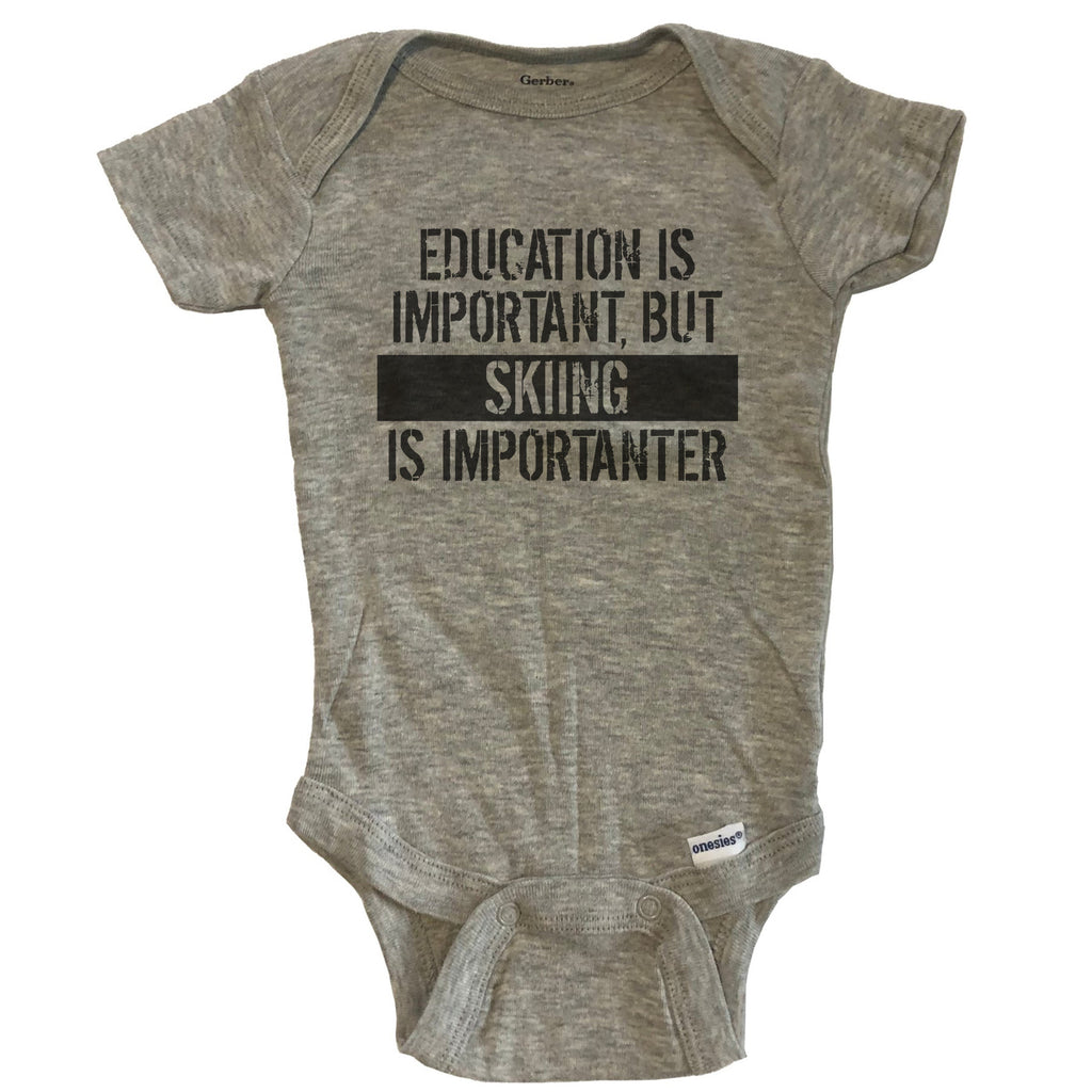 Grey Funny Baby Bodysuit T20183