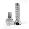 1/2 inch-13 x 4 inch Coarse Thread Grade 5 Plow Bolt #3 Flat Head Medium Carbon Steel Zinc Plated Pk 150 W1371