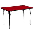 Rectangular Red Thermal Laminate Activity Table Q488