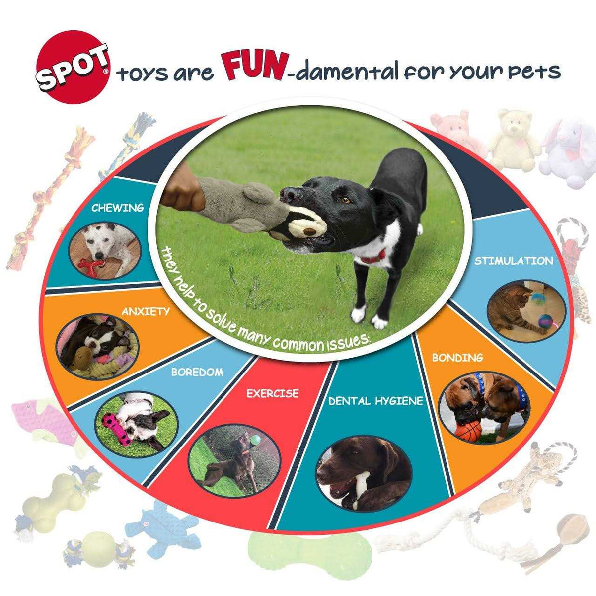 Sensory Ball Dog Toy U972