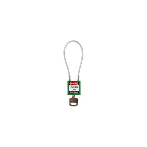 Green Compact Cable Padlock U7151