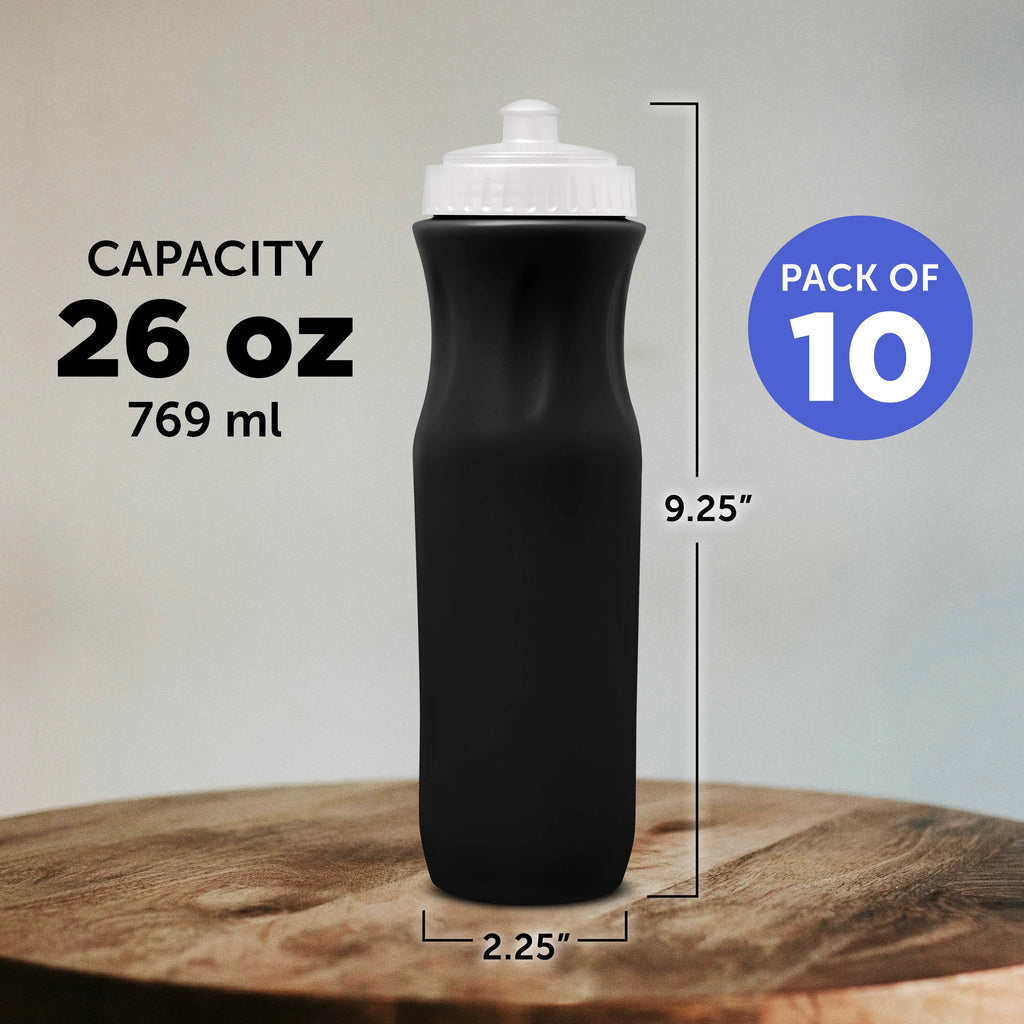 26 oz Plastic Water Bottles Set of 10 F61941