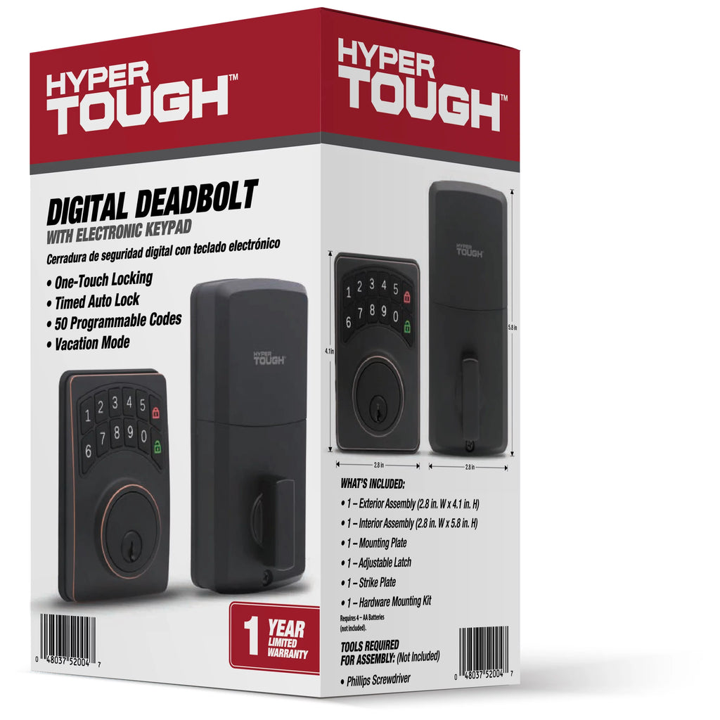 Digital Deadbolt Oil Rubbed Bronze R568