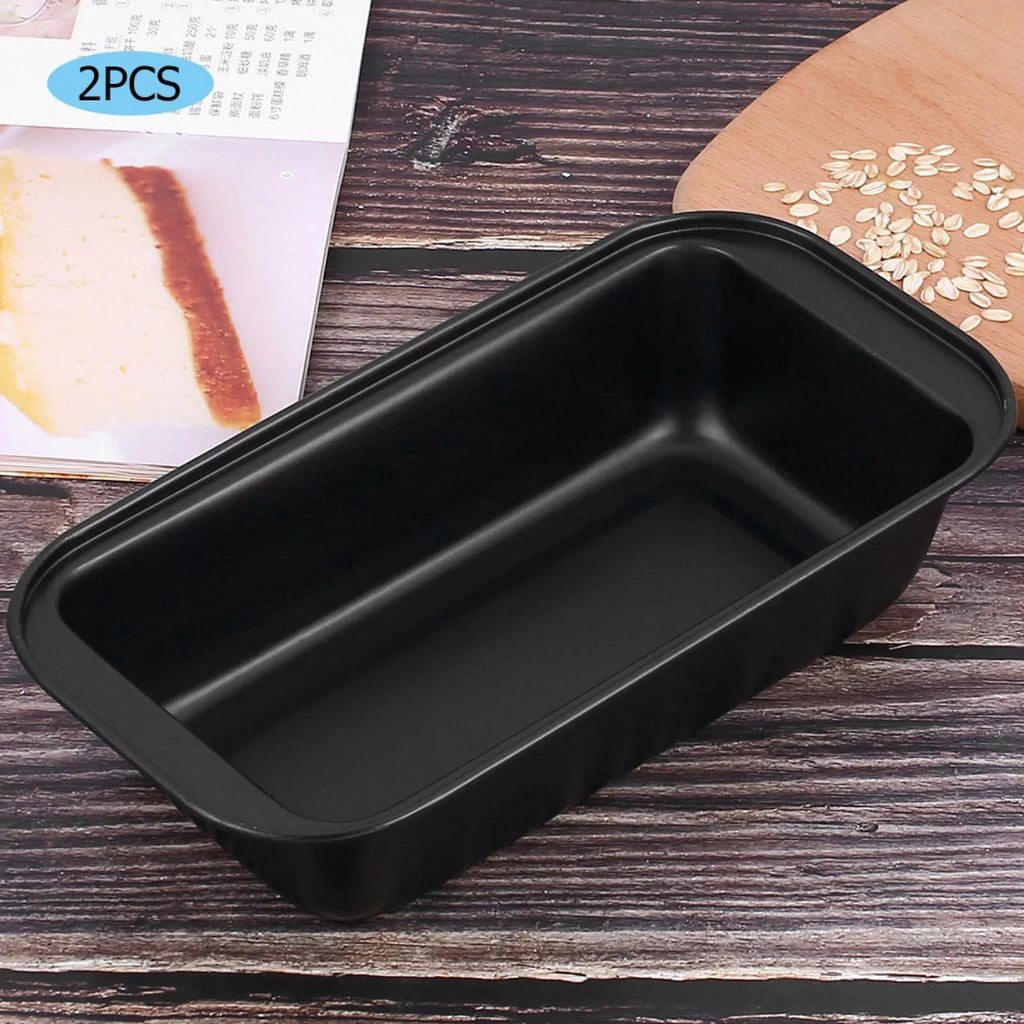 Mini moldes rectangulares antiadherentes de acero al carbono para pan V660