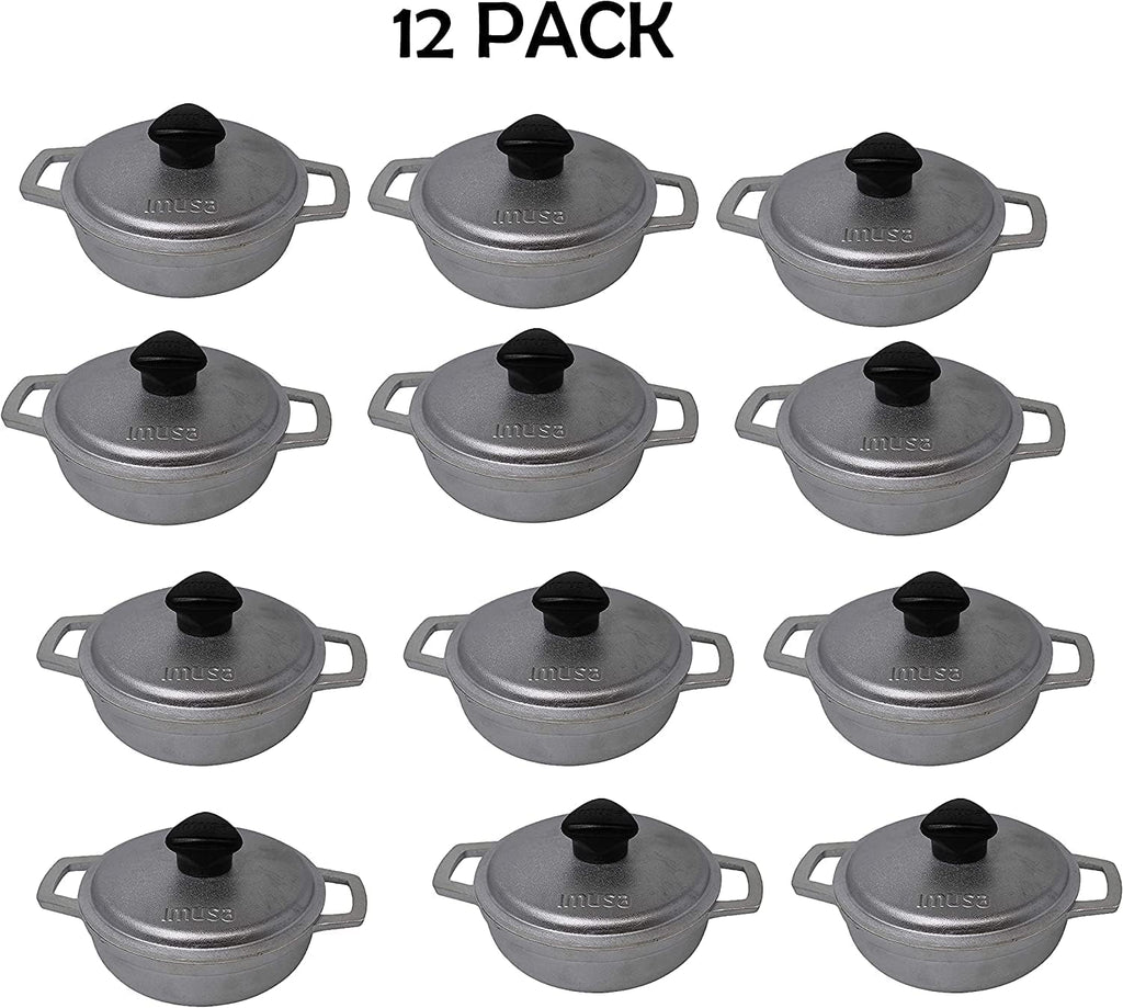 12 Pack 0.7Qt Silver Dutch Oven Y133