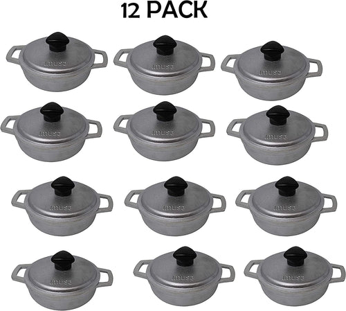 12 Pack 0.7Qt Silver Dutch Oven Y133