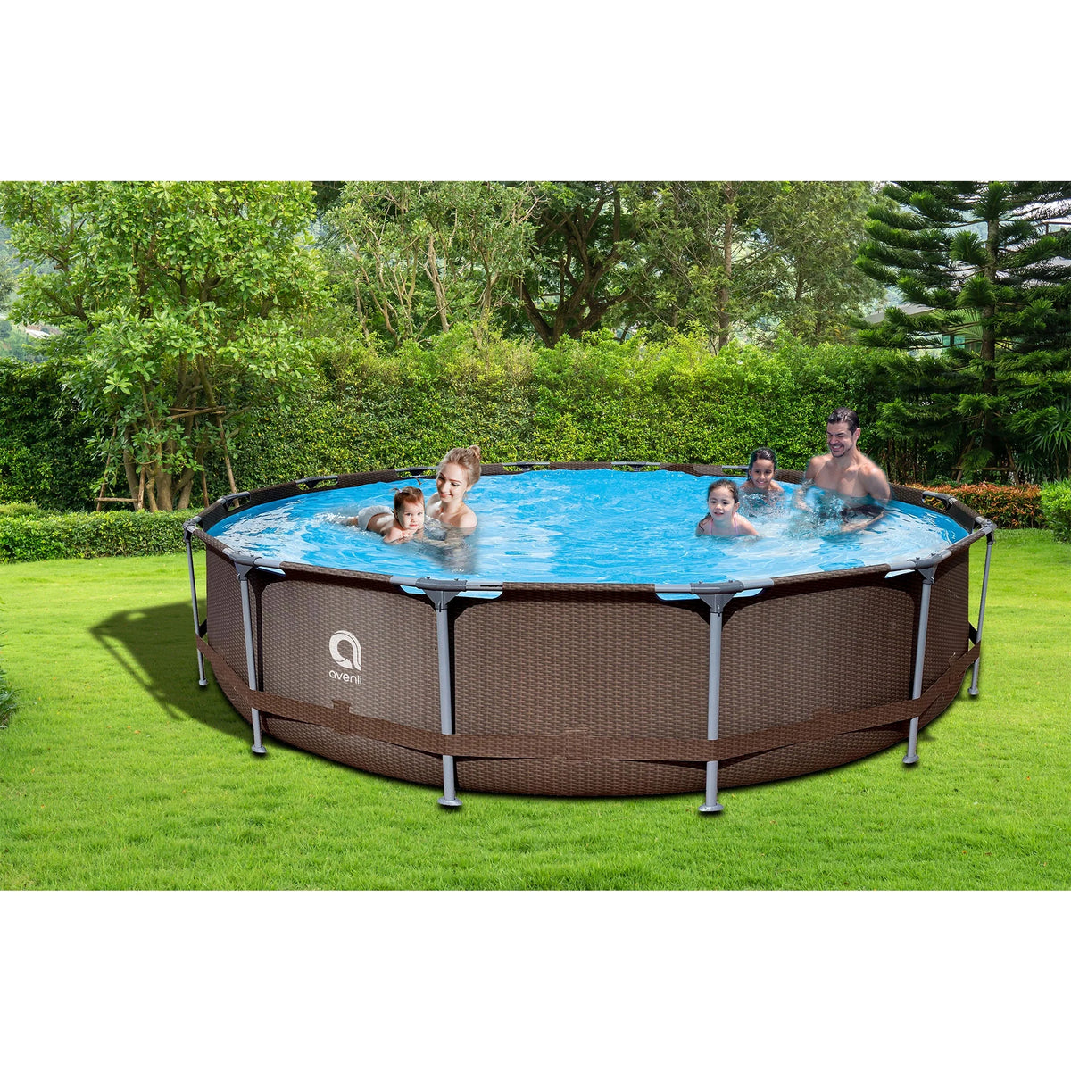 15 Foot x 33 Inch Steel Frame Above Ground Swimming Pool Z480053