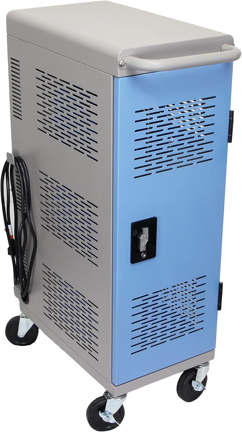 Locking Laptop Charging Cart for 18 Devices J834