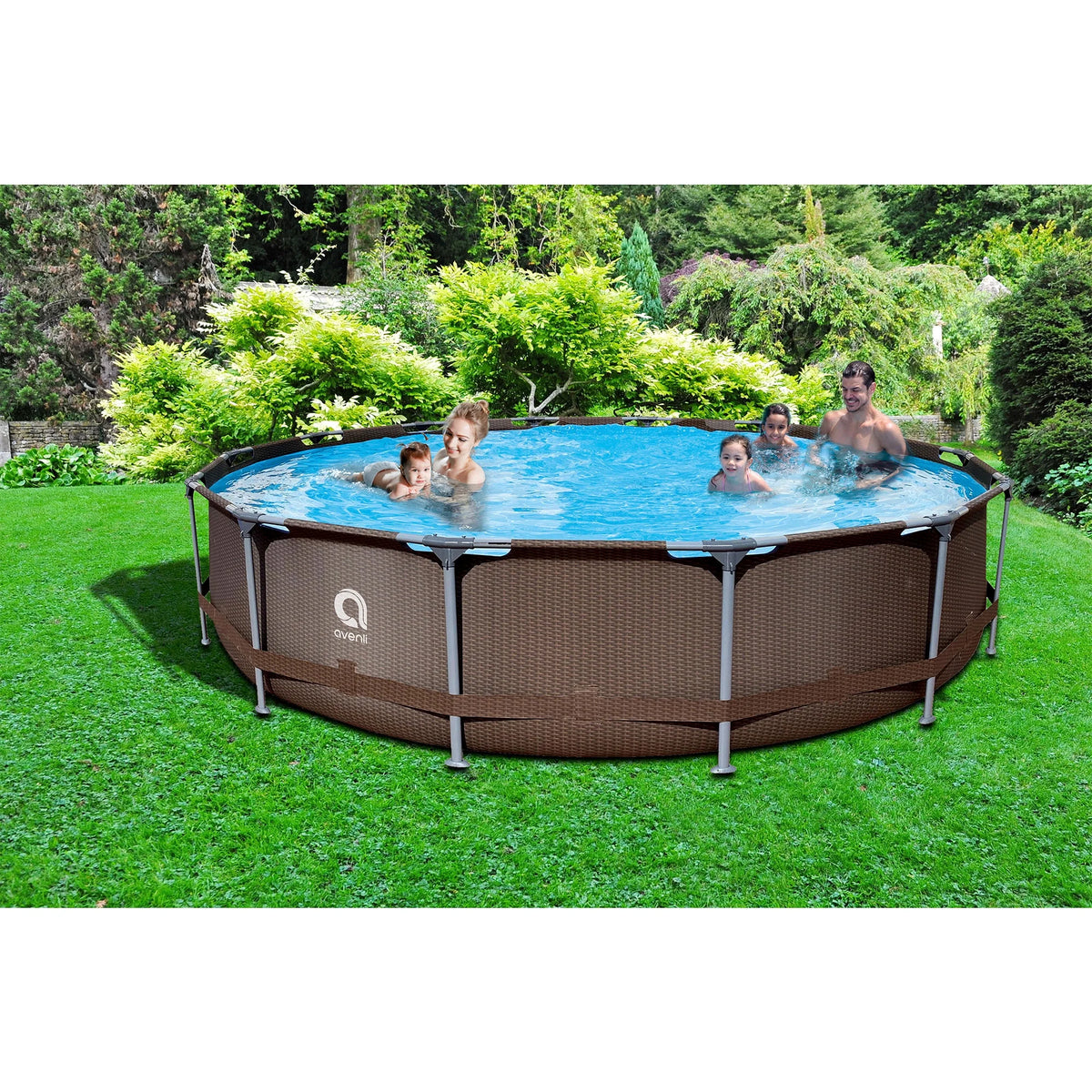 15 Foot x 33 Inch Steel Frame Above Ground Swimming Pool Z480053