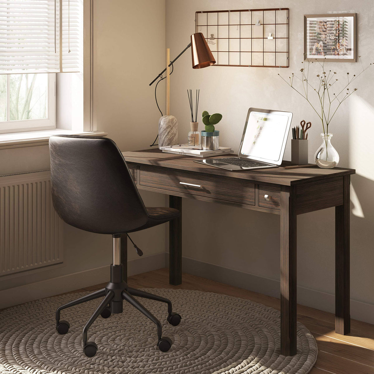 Solid Wood Writing Office Desk B1842
