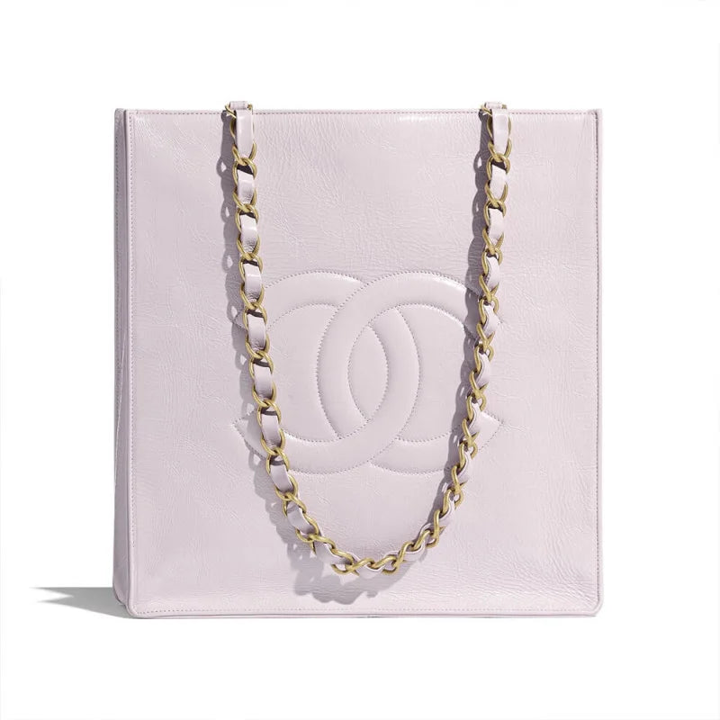 Shiny Aged Calfskin Shopping Bag R71139