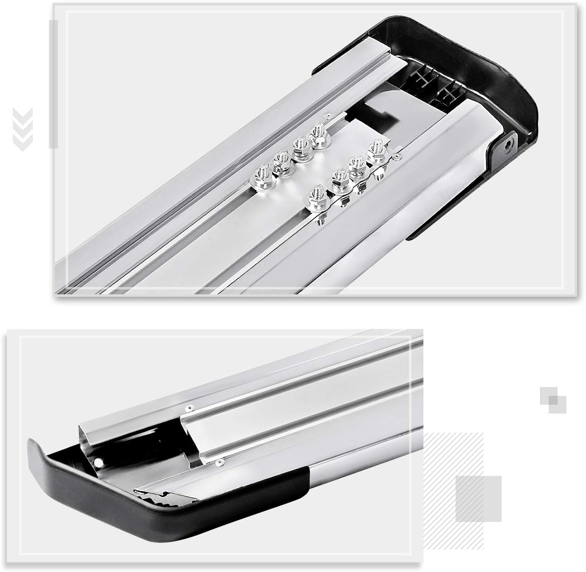 6 Inch Stainless Chrome Running Boards Side Step Bars P20679