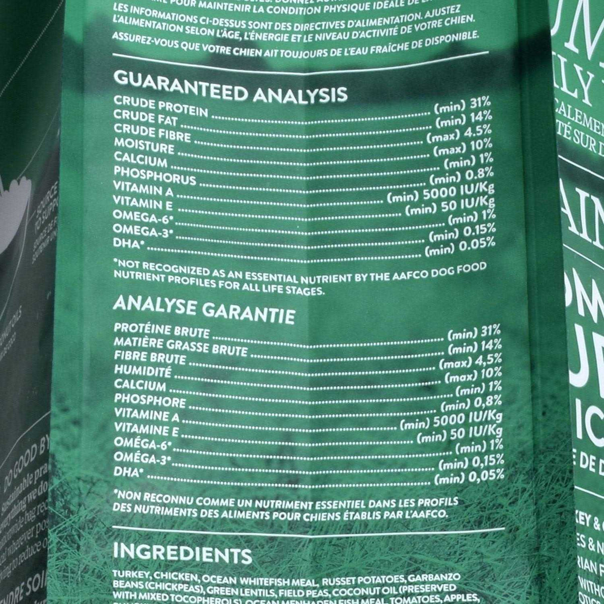 Grain Free Turkey & Chicken Dry Dog Food D1330