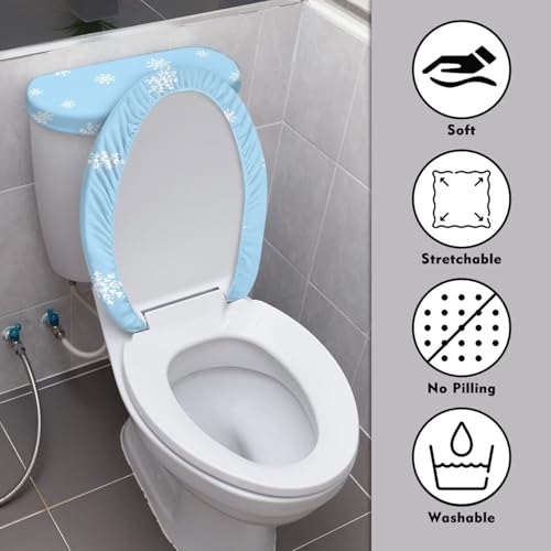 Christmas Toilet Seat Cover Set Elongated Toilet Lid Cover Z3561