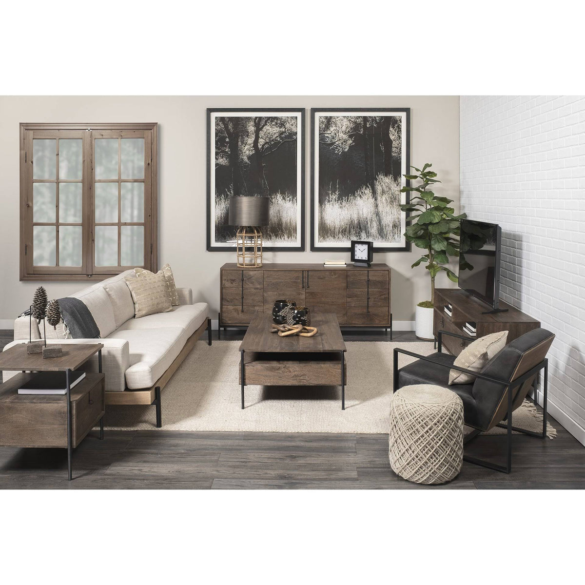 Oatmeal Pouf R369