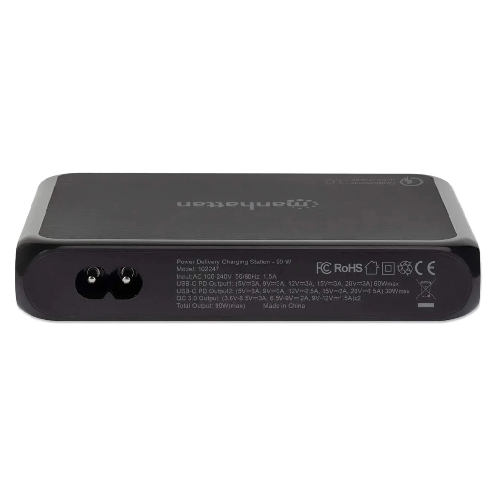 90 W USB-C Charger with Two USB-C PD 3.0 and One Quick Charge USB-A Port Y811336