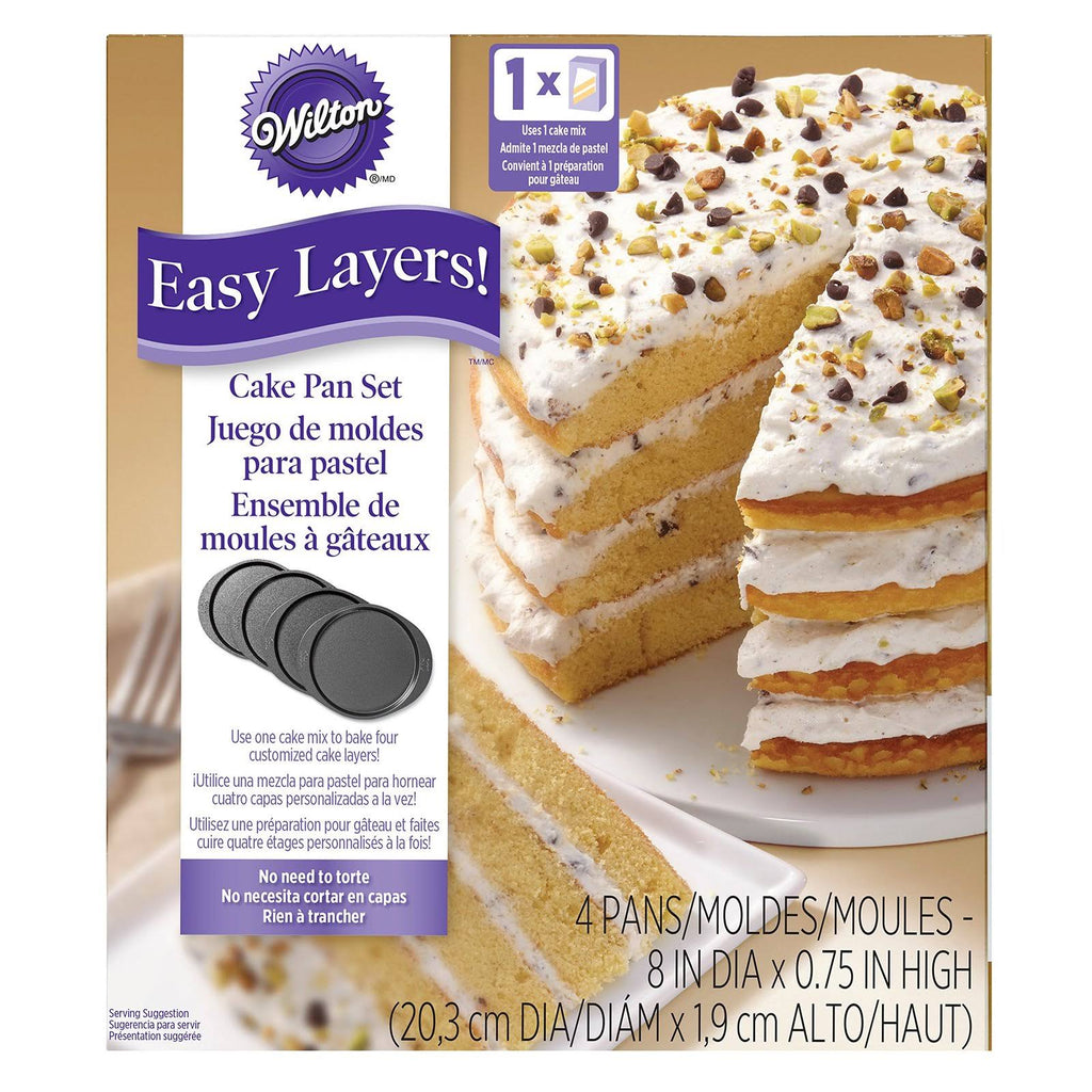 4-Piece 8in Round Non-Stick Cake Pans Set V27648